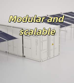 Modular and scalable schematic diagram of a solar power generation system