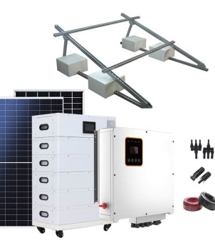 A panoramic view of the complete hardware ecosystem of a one-stop residential PV & Storage System