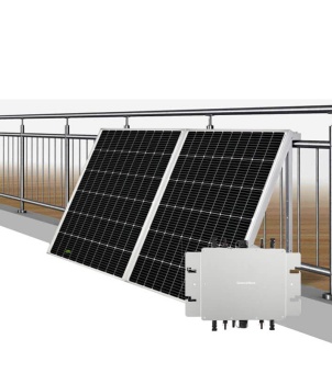 GreenMore balcony solar kit with micro-inverter.