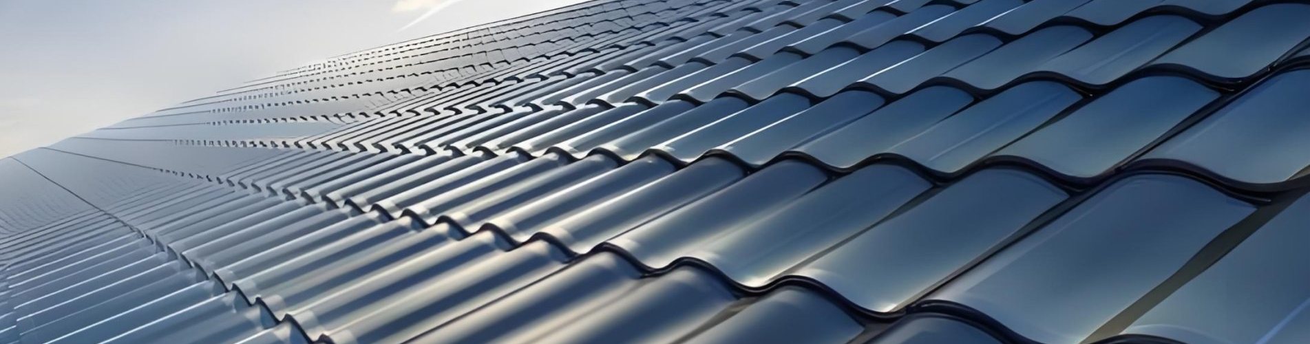 Triple-Arch Hantile 32W industrial-grade BIPV solar roofing tile for large-scale projects