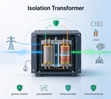Built-in isolation transformer for enhanced safety and grid adaptability