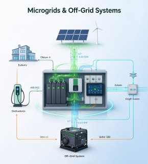 GreenMore PCS deployed in microgrid and off-grid independent power systems