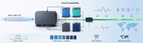 Wide battery and grid compatibility for harsh environments