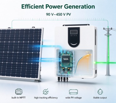 Solar energy storage inverter wall-mounted unit