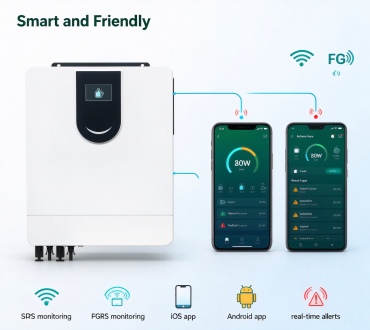 Inverter MPPT solar charge controller interface