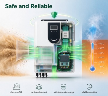 Inverter dust-proof protection in outdoor environment