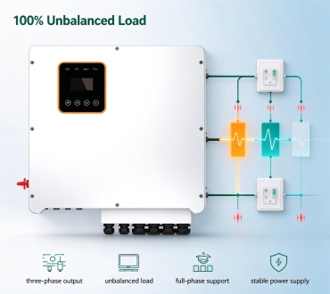 100% unbalanced load support for three-phase residential applications