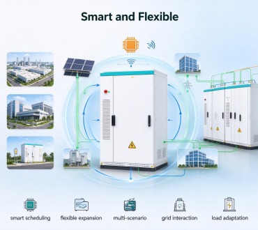 GreenMore air-cooled cabinet EMS with flexible PV integration