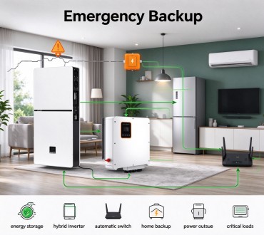 GreenMore All-in-One Energy Storage System Providing Emergency Backup Power During Grid Outage