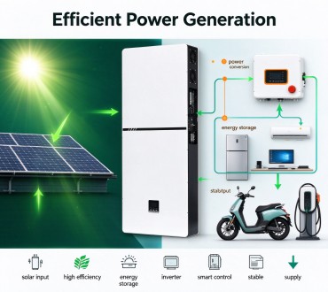 Built-in 5000W MPPT Solar Inverter for Efficient Power Generation