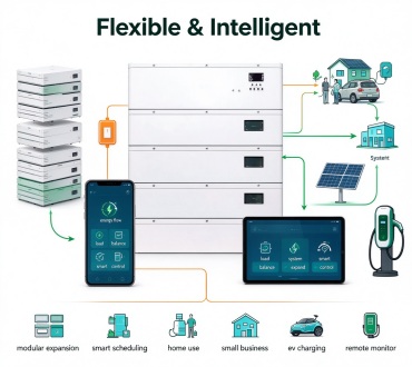 Stackable Modular Design with CAN RS485 RS232 Intelligent Management