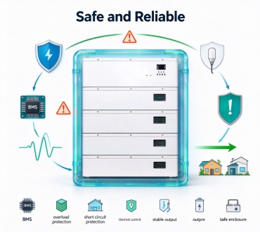 IP54 Rated Enclosure with Multi-Level BMS Protection for Indoor and Outdoor Use