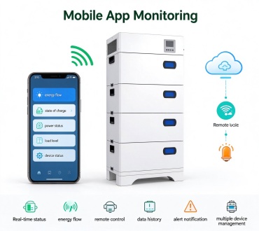 WiFi GPRS Mobile App Remote Monitoring for Real-Time Battery Status
