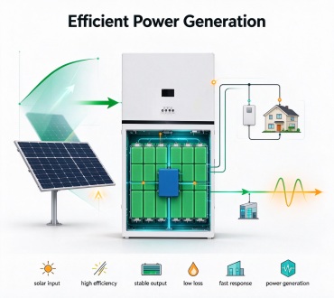High-efficiency hybrid power generation for home energy storage