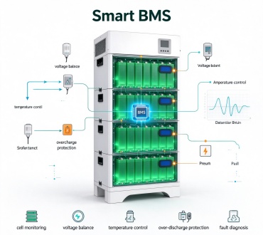 Smart BMS with real-time cell monitoring and protection