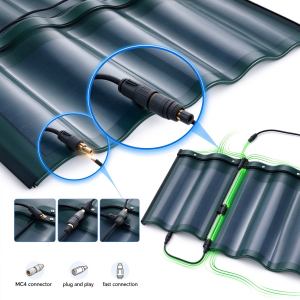 Integrated wiring and IP68 waterproof junction box of triple-arch tile