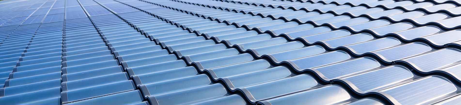 Large-area BIPV curved solar tile roof array for commercial buildings by GreenMore