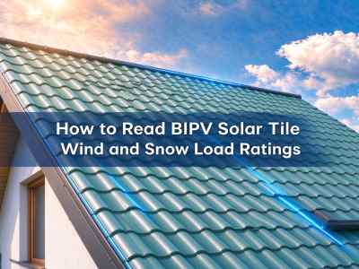 How to Read BIPV Solar Tile Wind and Snow Load Ratings
